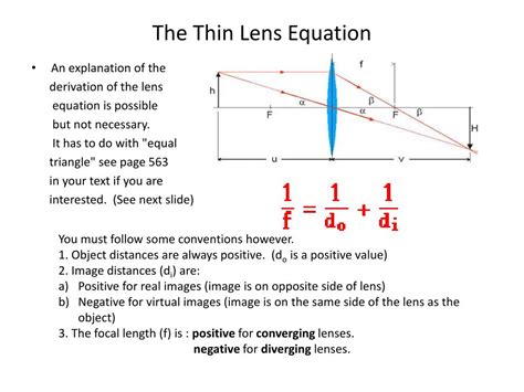 Ppt The Lens Equations Powerpoint Presentation Free Download Id