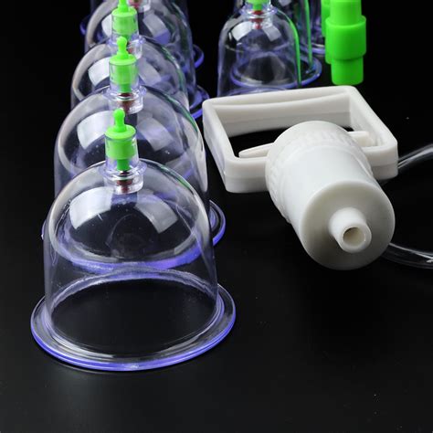 12 Cups Cupping Chinese Massage Medical Body Set Cupping Therapy Vacuum