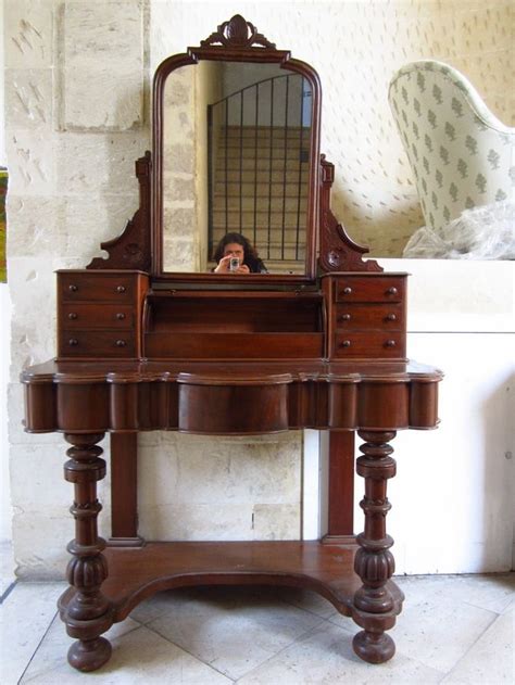 Antique vanity ornate depression era furniture triple mirror. Antique Tables | Antique Victorian Duchesse Dressing Table ...