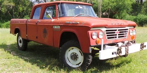 1963 Dodge Power Wagon Crew Cab With Pto Winch Asking 9500 Sold