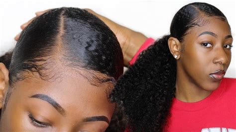Sleekest How To Sleek Low Ponytail Ever For Thick Kinky Natural