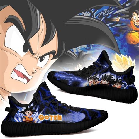 I promised to show you artwork 'dragon ball z x yeezy boost oxford tan'. Cute Goten Yz Sneakers Dragon Ball Z Shoes Anime Yeezy Sneakers Shoes Black - Luxwoo.com