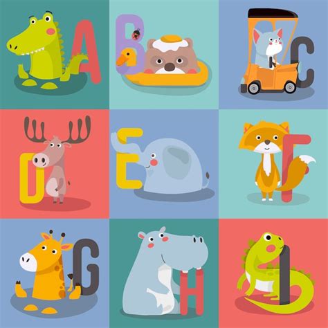 Premium Vector Animal Alphabet Graphic A To Z