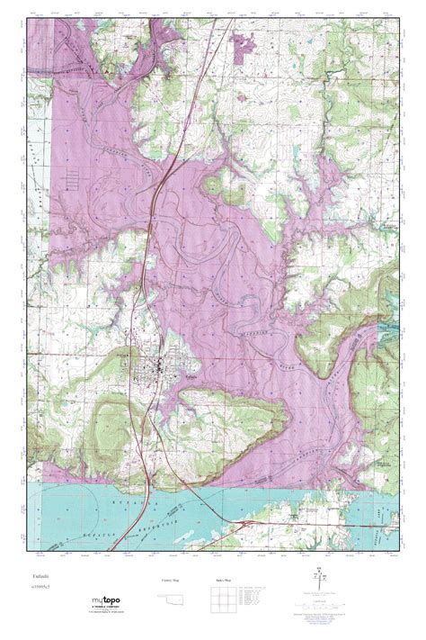 Mytopo Eufaula Oklahoma Usgs Quad Topo Map