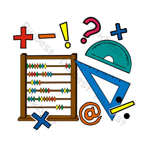 Mathematical Clipart Math Clipart Cartoon Style Png Images Psd Free