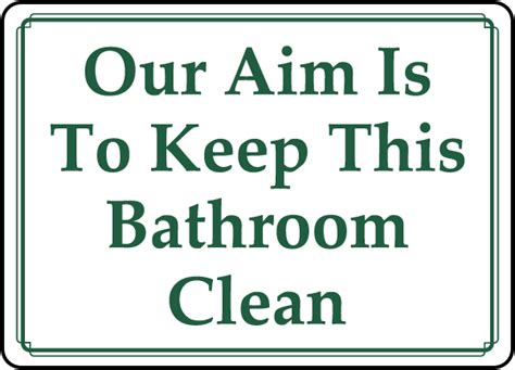 Keep This Bathroom Clean Sign Save Instantly