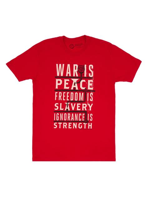 War Is Peace 1984 Unisex T Shirt In 2021 Book Tshirts War Bookish