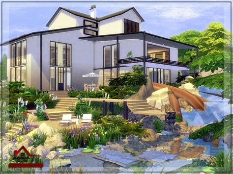 Cobblebottom Cottage Residential Lot Best Sims Mods Hary Modern House