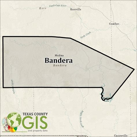 Bandera County Gis Shapefile And Property Data Texas County Gis Data