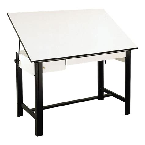Alvin Designmaster Steel Drafting Table W Drawers 37 12 W X 60 L