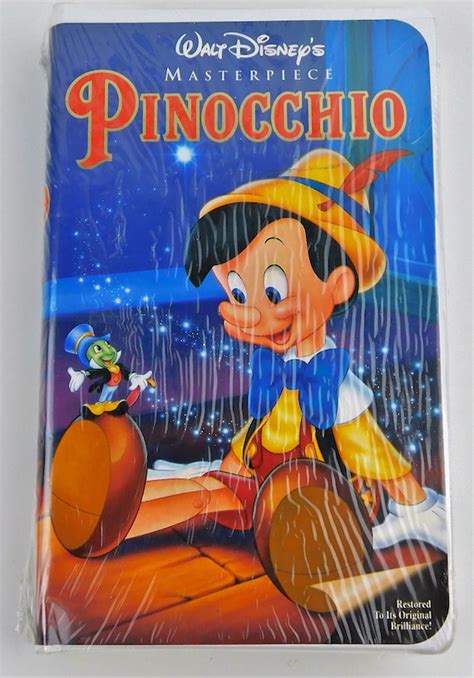 Pinocchio Vhs 1993 Walt Disneys Masterpiece Etsy