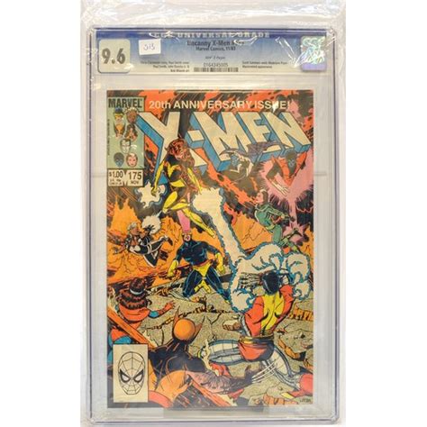 Graded Comic Book Comprising Uncanny X Men 175 Marvel Comics 1183