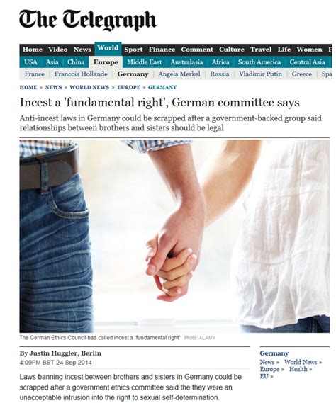 Jeff Jacoby On Twitter German Ethics Council Backs Legalizing Incest