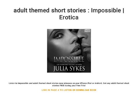 Adult Themed Short Stories Impossible Erotica
