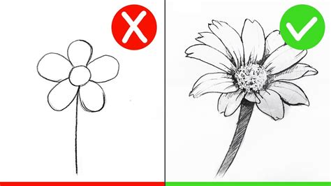 Como Desenhar Flores Método De 3 Passos 🌻 Muito FÁcil Youtube