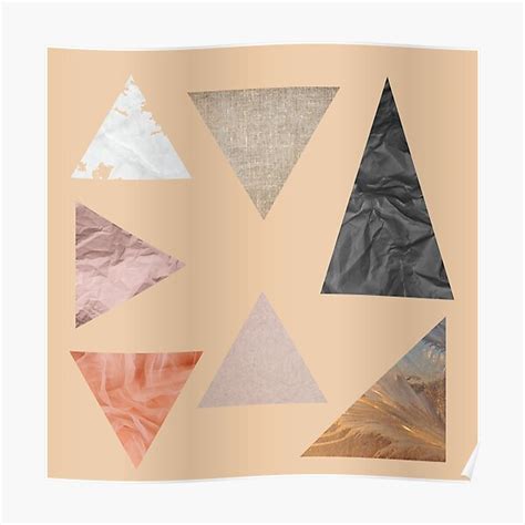 Texture In Triangles Sticker Pack Poster For Sale By Beskrajem
