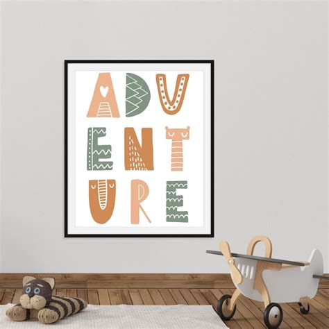 Adventure Wall Art Downloadable Nursery Decor Etsy