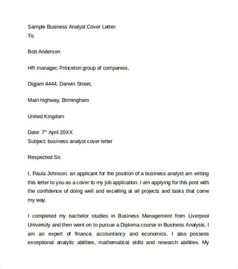 business cover letter   samples examples format