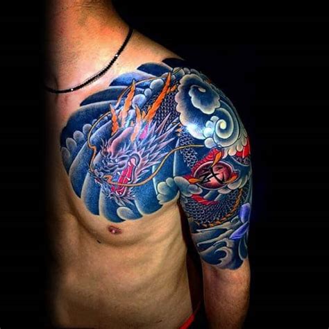Tribal Dragon Back Tattoos For Men