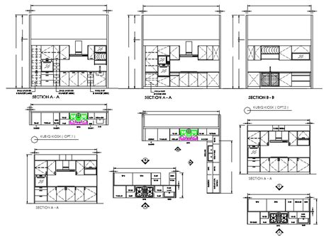 Kitchen Interior Elevation Design Autocad File Cadbull