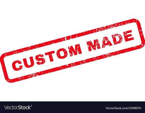 Custom Made Text Rubber Stamp Royalty Free Vector Image