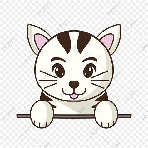 Gambar Kepala Kucing Haiwan Png Kartun Mudah Haiwan Kepala Kucing