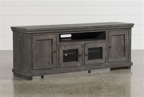 Sinclair Grey 74 Inch Tv Console Living Spaces