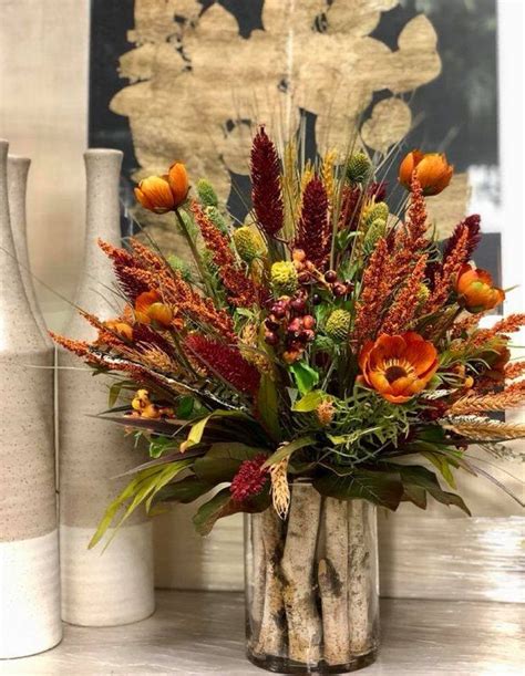 Can't tell your spray rose from your hellebore? Mixed Centerpiece in Decorative Vase (With images) | Fall ...