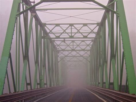 Early Morning September Fog On The Bridge From Belvedere Nj Into