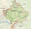Kosovo Physical Map