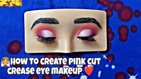 ️how To Create Pink Cut Crease Eye Makeup Lets See👰 Youtube