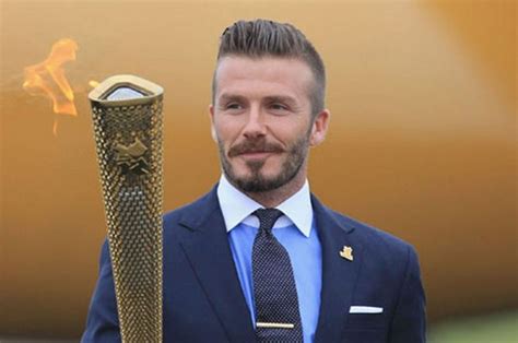 David Beckham Com Tocha Olímpica Olympic Flame London Olympic Torch