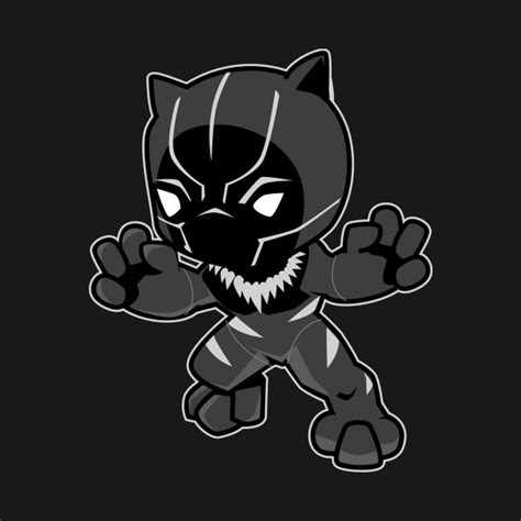 Kawaii Panther Black Panther Crewneck Sweatshirt Teepublic
