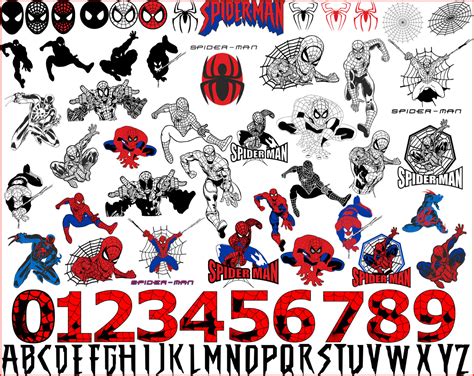 Spiderman SVG bundle, Spiderman clipart, cutfiles, dxf, eps, png files