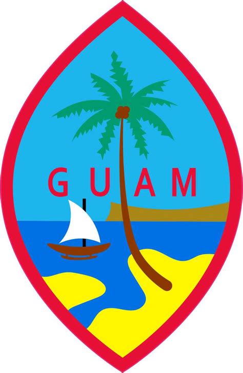 25in X 4in Seal Of Guam Vinyl Sticker Etsy