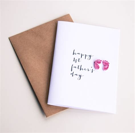 Buy Happy 1st Fathers Day Card Pink Blue Gender Neutral Online In