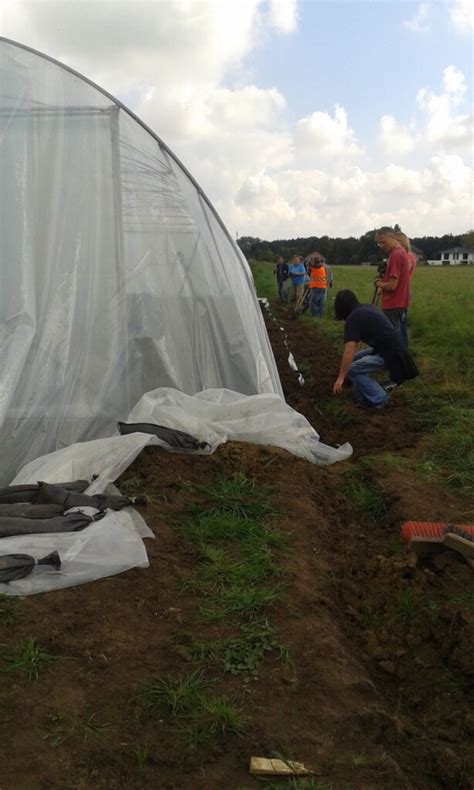 Aufbau Erster Folientunnel Solidarische Landwirtschaft Vauß Hof Eg