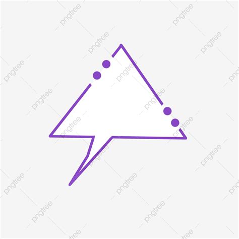Purple Triangle Comics With Speech Bubble Purple Triangle Speech