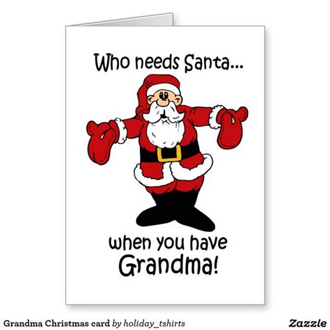 Grandma Christmas Card Funny Christmas Ornaments Grandmas Christmas Holiday