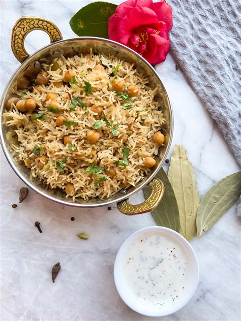 Chana Pulao Chickpea Pilaf Two Cloves In A Pot