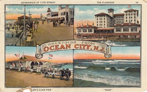 Image Result For Old Postcard Ocean City Nj Ocean City Nj Ocean City