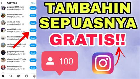 Gratis Sepuasnya Cara Menambah Followers Instagram Gratis Permanen