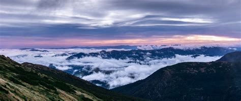 Sunset Over The Top Of The Mountains Hd Wallpaper Facebook Cover Photo
