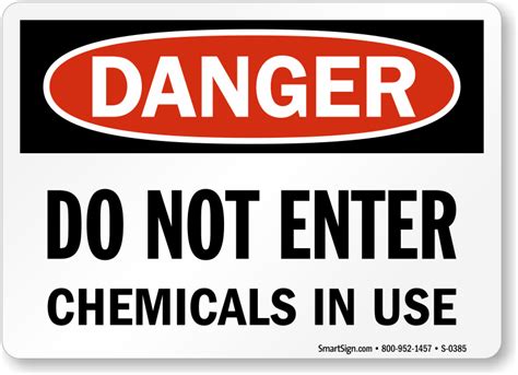 Keep Out Hazardous Chemicals Safety Signs