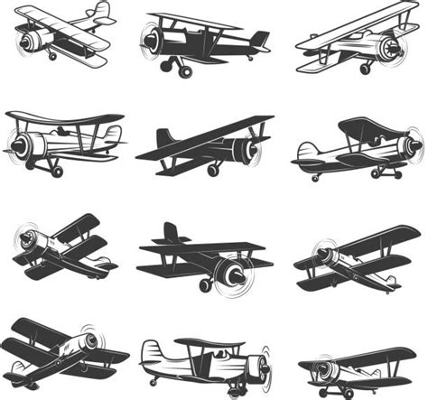 Vintage Airplane Illustrations Royalty Free Vector Graphics And Clip Art