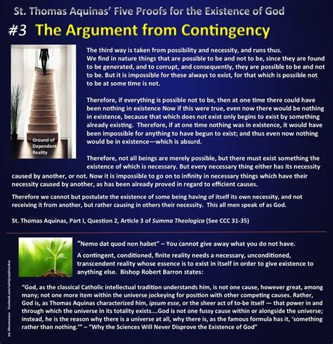 The Argument From Contingency Catholic Doctrine