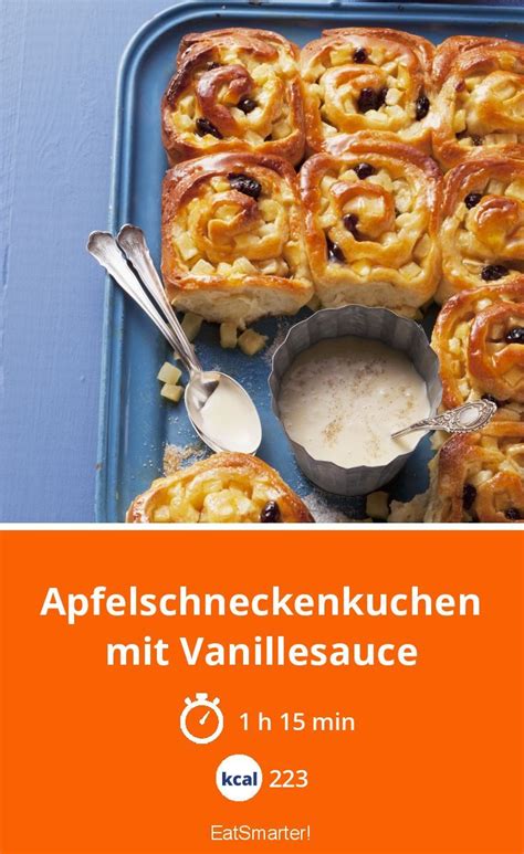 Melden sie sich gratis an um das rezept zu sehen. Apfelschneckenkuchen mit Vanillesauce | Rezept ...
