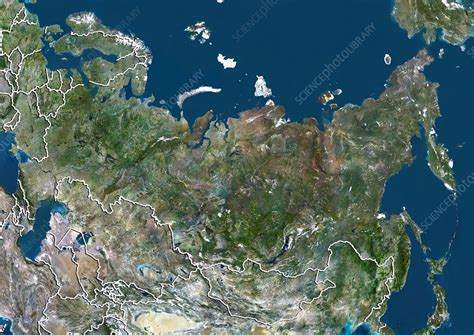 Russia Satellite Image Stock Image C Science Photo Library