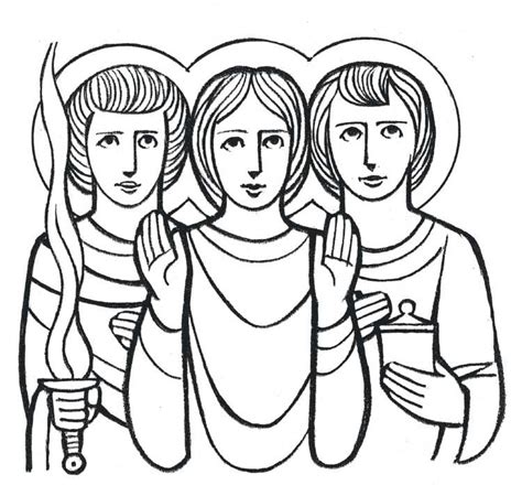 Penso che ognuno sia stato sfidato. Archangels Raphael Michael And Gabriel Coloring Page ...