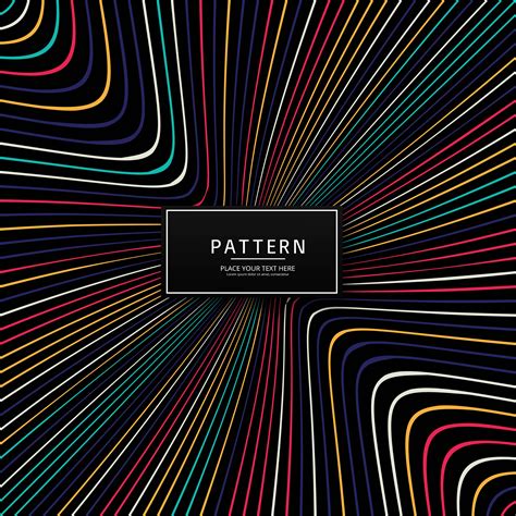 Modern Colorful Creative Lines Pattern Design 245810 Vector Art At Vecteezy